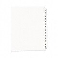 Avery-Style Legal Side Tab Dividers, 25-Tab, 76-100, Letter, WE, 25/set