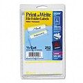 Avery® Print or Write File Folder Labels; White with Yellow, 11/16x3-7/16, 252 Labels
