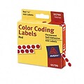 Avery® Color Coding Labels; Red, 1/4 Round, 450/Pack