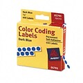 Avery® Color Coding Labels; Dark Blue, 1/4 Round, 450/Pack
