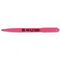 Avery® Pen-Style Hi-Liters®; Chisel Point, Fluorescent Pink, 1 Dozen