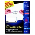 Avery® Removable Repositionable Shipping Labels; White, 2x4, 250 Labels