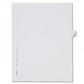 Avery® Allstate-Style Individual Number Legal Index Dividers; Title: 16, Letter, White, 25/pk