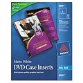 DVD Case Inserts, Matte White, 20 Inserts