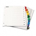 Cardinal® Traditional Onestep Index System; 10-Tab, 1-10, Letter, Assorted, Six Sets