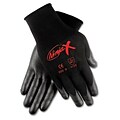 MCR™ Safety Ninja® X Bi-Polymer Coated Gloves; Medium, Black