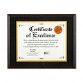 DAX® Hardwood Document/Certificate Frame with Mat; 11 x 14, Mahogany