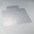 DuraMat Beveled Chair Mat for Low/Med Pile Carpet, 45w x 53h, Clear