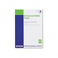 Epson® Professional Enhanced Matte Inkjet Paper; White, (A3) 11-3/4 x 16-1/2, 50 Sheets
