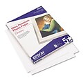 Epson® Ultra Premium Glossy Photo Paper; 8-1/2 x 11, 50 Sheets per Pack