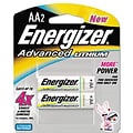 Energizer® Advanced Lithium Batteries; AA, 2/pack
