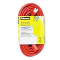 Indoor/Outdoor Heavy-Duty 3-Prong Plug Extension Cord, 1 Outlet, 50-ft., Orange