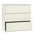 800 Series Three-Drawer Lateral File, 42w x19-1/4d, Putty