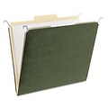 find it Hanging File Folders with Innovative Top Rail, Letter, Green, 20/Pack