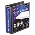find it™ Gapless Loop Ring View Binder; 11 x 8-1/2, 3in Capacity, Black