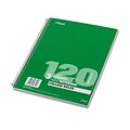 Mead® Wirebound Notebook 8-1/2x11; College Ruling, White, 120 Sheets/Pad