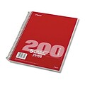 Mead® Wirebound Notebook 8-1/2x11; College Ruling, White, 200 Sheets/Pad