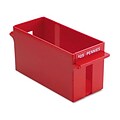 Porta-Count System Rolled Coin Plastic Storage Tray; Red, Extra Capacity