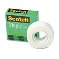 Scotch® Magic™ Tape, 3/4 x 28 Yards, 1 Core, Clear