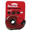 Scotch® H127 Refillable Handheld Tape Dispenser; 1 core, Plastic/Metal, Smoke