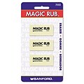 Sanford® Magic Rub Eraser; 3/Pack