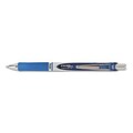 EnerGel RTX Retractable Roller Ball Pen, Silver Barrel, Medium Point, Blue