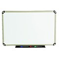 Euro Frame Dry-Erase Board, Porcelain/Steel, 36 x 24, White/Aluminum Frame