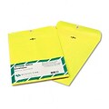 Quality Park® 28lb. Clasp Colored Catalog Envelopes; Yellow, 9x12, 10/Box
