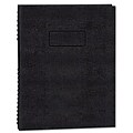 Rediform® Executive Notebooks;  College/Margin Rule, 8-1/2x11, Black, 200 Sheets