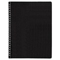 Blueline® Poly Cover Notebook; 8 1/2 x 11, 80 Sheets, Ruled, Twin Wire Bound, Black Cover