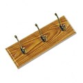 Safco® 3-Hook Wood Wall Rack;  Medium Oak