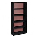 Value Mate Series Bookcase, 5 Shelves, 31-3/4w x 13-1/2d x 67h, Black