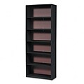 Value Mate Series Bookcase, 6 Shelves, 31-3/4w x 13-1/2d x 80h, Black