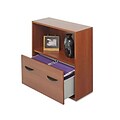 Safco® Après Modular Storage; File Drawer Cabinet w/Shelf, 30Hx30Wx12D, Cherry