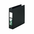 Samsill® Clean Touch Antimicrobial 2 D-Ring Binder with Label Holder; Non-View, Black, 3-Ring