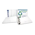 Samsill® EcoChoice Recycled Angle-D Ring View Binder; 1 Capacity, White