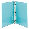 SamsillPres® Antimicrobial entation 1 Round Ring Binder; View, Turquoise, 3-Ring