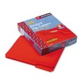 Smead® Waterproof 1/3 Cut Poly File Folders; Letter, Red
