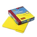 Smead® Waterproof 1/3 Cut Poly File Folders; Letter, Yellow