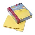 Smead® Colored File Folders; Letter, Yellow