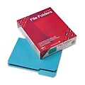 Smead® Colored File Folders; Letter, Teal