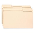 Antimicrobial File Folders, 1/3 Cut, Top Tab, Legal, Manila, 100/Bx