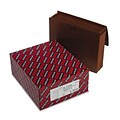 Smead® 5 Expansion Wallets w/Leather-Like Cord; 6 Pockets, Redrope, Letter, 10/Box
