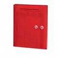 Smead® Poly String and Button Booklet Envelopes; Red, 5/Pack