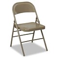 Samsonite® 60-810 Series Steel Folding Chairs; Taupe, 4/Carton