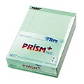 Tops® Prism Plus Writing Pad; Legal Rule, Letter Size, Green, 50-Sheet Pads, 12/pack