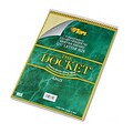 TOPS® Docket Wirebound Ruled Pad w/Cover, Legal Rule, Ltr, Canary, 70 Sheets/Pad