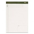 Tops® Docket® Gold Project Planning Pad 8-1/2x11-3/4; Wide Ruling, White, 40 Sheets/Pad