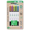 Zebra® Eco Zebrite Double-Ended Highlighters; Fine & Chisel Point, Assorted Colors, 5-Color Set