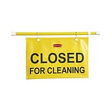 Rubbermaid® Closed for Cleaning Safety Hanging Sign